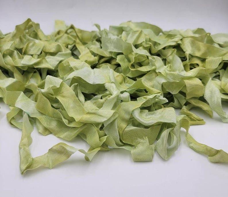 4 Yards,Green Vintage Ribbon