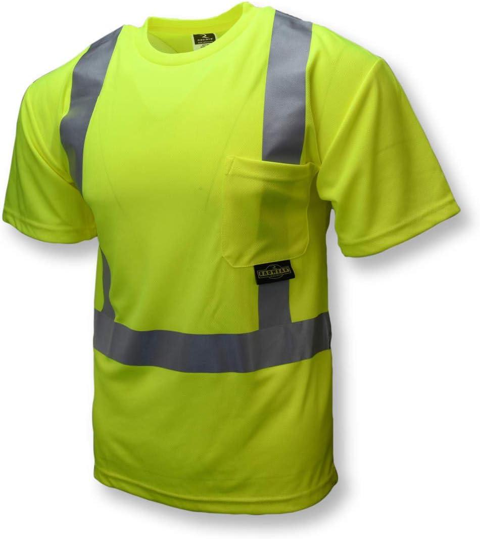 Radians ST11B Type R Class 2 Short Sleeve Black Bottom T-Shirt - Orange/Black - Size 2X (XXL)