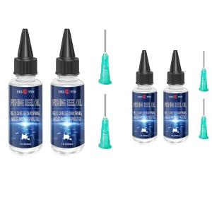 Multi-Purpose Fishing Reel Oil & Lubricant, Premium Formula for Fishing Reel Bearings, Bushings, Shafts | Long-Lasting Rust & Corrosion Protection (1 oz) (4 Pack)