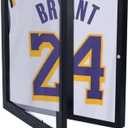 DICOSMETIC 1Pc T Shirt Display Frame Large Shadow Box Frames Wood Frame Display Case 13" x 13" x 1.5" Square Memory Box with Window for Shirts Jersey Uniform Sports Memorabilia