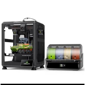 Creality K2 SE Combo 3D Printer, Support Multicolor Printing with CFS, 500mm/s High-Speed, Smart Auto Leveling, Solid Metal Build Frame, Fully Assembled, Next-Gen Extruder, 220×215×245 mm Build Volume