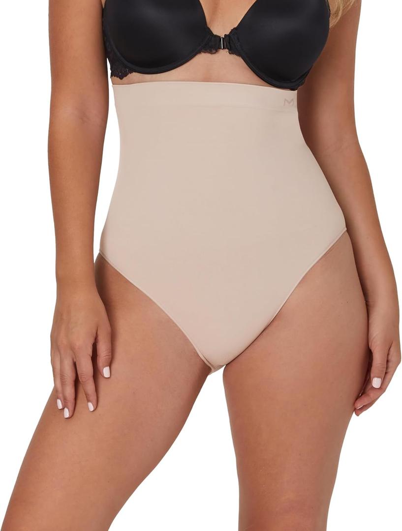 Maidenform Women's Seamless Shapewear, Tummy Control High-waist Brief, Firm Control Shapewear Panty (Large)