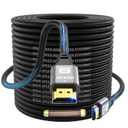 4K HDMI Cable 100 FT, 18Gbps High Speed HDMI 2.0 Cord, Ultra HD, Ethernet Audio Return, Video 1080p, 3D, Arc, HDR Compatible With Xbox, PS5/PS4, HDTV, Laptop (Silver)