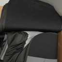 SAPUBK Front Seat Covers Replace for 1987-1991 Ford F150 Front Bench Seat with Opening Armrest and Molded Headrest, Knitted Fabric Composite Soft Foam Lining Airmesh Breathable Seat Cover