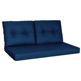 Outdoor Cushions Set of 2 Navy 48 x 20 in