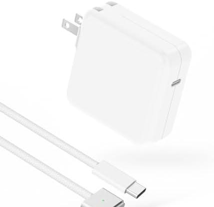 Charger for MacBook Air 13 15 inch MacBook Pro 14 inch 2025 2024 2023 2022 2021 M4 M3 M2 M1, 70W USB C Power Adapter, 6.6FT USB C to 3 Braided Cable with LED, Powerful Connect, Original Quality