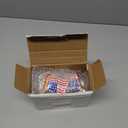 Watayo 8 PCS American Flag Glass Ornaments, Patriotic Glass Blown Flag Ornaments, 4th of July USA Flags Hanging Tree Decorations for Independence Memorial Veterans Day Decor