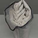 H.VERSAILTEX Room Darkening polyester Curtain for Bedroom/Living Room Extra Wide Blackout Curtains 100 x 84 Inches for Patio Glass Door, Primitive Textured Thick Burlap Look Fabric, Heather Ivory