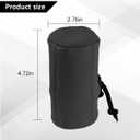 Car Gear Shift Knob Cover, Breathable Anti-Slip Genuine Leather Manual Gear Shifter Stick Protector, Soft Automotive Stick Shifting Handle Cover, Universal for Truck SUV Sedan (Black)