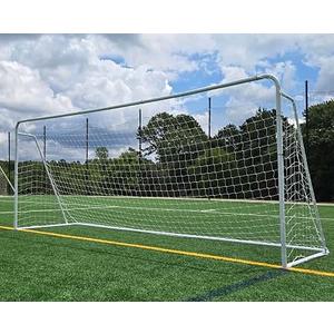 Official Size 24 X 8 X 5 Ft. Steel Soccer Goal. Heavy Duty Frame w/Net. Tournament, Regulation Size. Professional Portable Practice Training Aid. 24 X 8, 24x8(1Net)