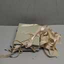 Silkfly 12 Pcs Paper Gift Bags with Handle 9x7x3.15'' Thank You Gift Bags with Bow Ribbon for Holiday Valentines Wedding Bridal Baby Shower Birthday Party (Champagne)