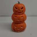 Rocinha Plastic Jack O Lantern Pumpkins with Spooky Lights - Battery Operated Lighted Pumpkins for Outdoor, Indoor, Haunted House, Porch Decoration