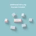 Dokodoko Rainy Pig Keycaps - PBT Cherry Profile, Dye-Sub, 168 Keys, Cute Minimalist Pastel Set for Mechanical Keyboards
