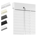 Blinds 1 Inch Light Filtering Horizontal Blinds Anti-UV Waterproof Metal Mini Blind for Office Home, White
