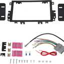 ECOTRIC Double DIN Installation Dash Kit W/Wire Harness Compatible with Select 1992-2012 Buick Chevy GMC Compatible Vehicles Listed Below