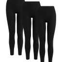 Women's 3-Pack Ankle Length Stretch Legging, M