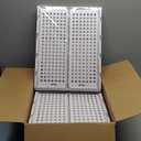 5 Pack Stackable Closet Storage Basket - Stackable Storage Bins, Multifunctional & Foldable Closet Organizer Waterproof, Wardrobe Cupboard Space-Saving Hat Storage Drawer Organizer, White