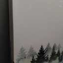 3Pcs Modern Mountains Canvas Wall Art Green Watercolor Misty Pine Forest Nature Minimalism Abstract Landscape Painting Picture Wall Decor Poster Print Artwork for Living Room Bedroom Office Unframed