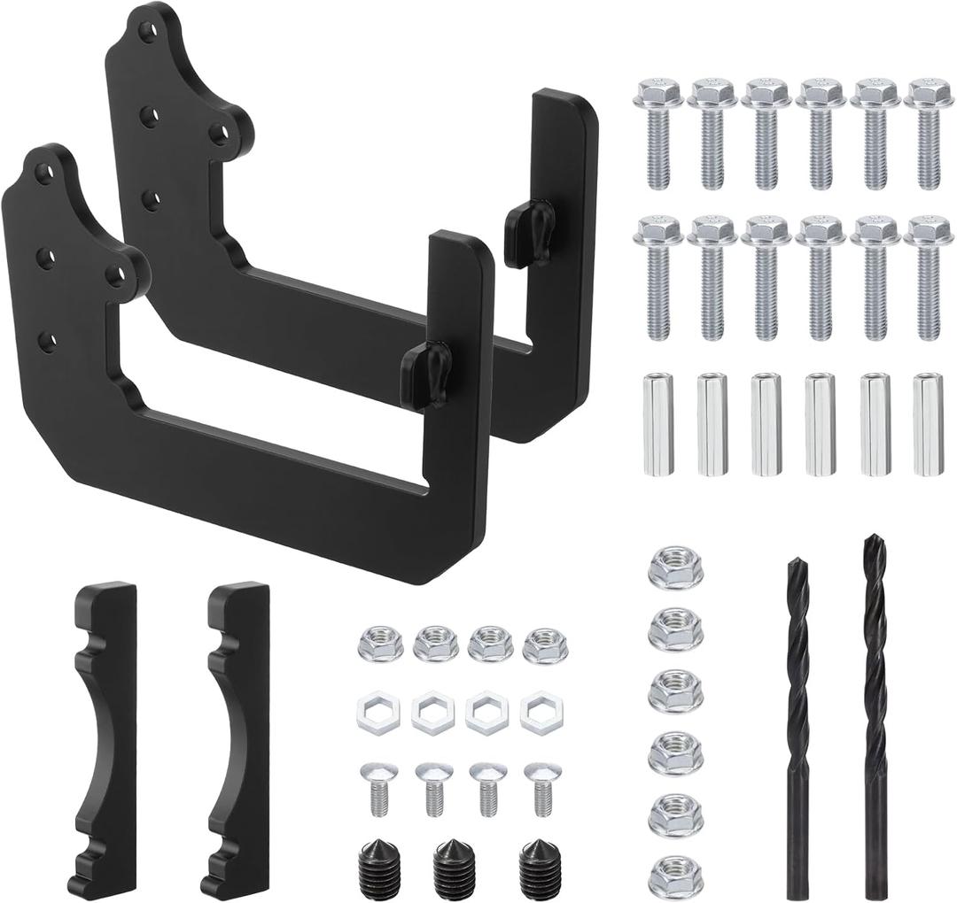 RV Bumper Brackets| RV Bumper Storage Supports | Heavy Duty RV Bumper Rack fits 4-Inch to 4.5-Inch Square Bumpers