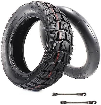 Relibupdater 80/65-6 scooter tire off Road，10in Tires Inner Tubes Replacement Thickened Pneumatic Tyres 10x2.50 Compatible with Electric Scooter Nanrobot D4/D6+ 2.0