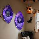 2 Pack Gothic Mirrors Wall Decor 15x9 in Gothic Furniture Cathedral Mirrors Goth Vintage Room Decor Rustic Spooky Decorative Mirror Wall Hanging for Bedroom Bathroom Kitchen Living Room Witchy Gifts