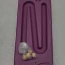 Kids Rocking Seesaw Balance Board with 5 Wooden Balls Sensory Training Rocking Board Balance Training Equipment Children Indoor Outdoor Activity Toy (Purple)