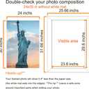 SESEAT 24x30 Picture Frame Brown, Poster Frames Wall Decor Hanging, 1 Pack