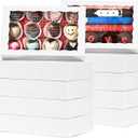 24 PCS 9.5" x 6" x 2" Bakery Boxes with Window for Cookies, Cakesicle, Chocolate Bomb, Macaron, Chocolate Covered Strawberries and Pretzel Rods
