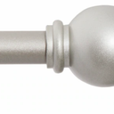 Kenney® Chelsea 5/8" Standard Decorative Window Curtain Rod, 48-86" Brushed Nickel