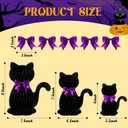 3 Pcs Halloween Cat Honeycomb Centerpieces for Tables Black Halloween Cat Paper Honeycomb Decorations for Indoor Table Witch Theme Birthday Celebration Party Favor