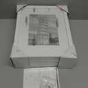 HappyHapi 8x10 Picture Frame Set of 6, 8x10 White Picture Frame Display Pictures 5x7 with Mat or 8x10 Without Mat. Wall Hanging Photo Frame or Tabletop Display Gallery Frame (White)