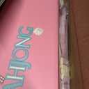 2 Pcs Mahjong Bags for Racks and Tiles Include Mahjong Tile Bag & Rack Bag, 37 Inch Protective Sleeve Tile Gift Accessory & Letter for Mah Jong Pusher, Not Include Racks& Tiles(Pink)