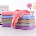 2 x Coral Fleece Cleaning Dish Towel Set-12 x 12 Inch Gentle Coral Fleece Kitchen Cleaning Cloth Use Waxing Polishing & Clean Rags with Lint Free & Streak Free for Car