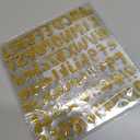 648pcs Letter Stickers - 8 Sheets Alphabet Stickers, 1 Inch Vinyl, Glitter, Self-Adhesive, Waterproof ABC, Number, Graduation Cap, Water Bottles, Scrapbook Crafts (8, Gold)