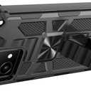 for Moto-G-5G-2024 Phone Case [Not Fit 2023,2022,2021] w/Tempered Glass Screen Protector(Full Coverage)[15FT Mil-Grade][Built-in Kickstand] Car Magnetic Protective Cover for Women Man Blue Star Galaxy