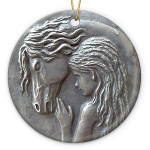 Horse Ornament Gifts for Women, Teenage Girls, Unique Horse Christmas Ornament 2025, Meaningful Gifts for Animal Lovers, Farmers for Farmhouse Decor, Christmas Tree Decorations