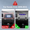 Android 14 Car Radio for 2+32G Honda Civic 2006-2012 10.1'' Touchscreen Car Stereo with Carplay Android Auto Backup Camera Mirror Link GPS Navigation WiFi Bluetooth FM Steering Wheel Controls
