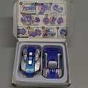 Collision Transforming Dinosaur Car Toy 2 Cars Crash & Transform into Dinosaur Robot Toys for Kids Fun Gift for Boys & Girls, Birthday & Christmas, Easter Basket Stuffers (Blue Dragon)