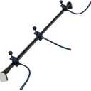 Darzheoy Garland Hangers for Front Door - Adjustable Fits 32"-80" Width Doors, Metal Heavy-Duty Christmas Garland Door Holder for Wreaths, Lights & More, Easy Installation (Black, 71"-80")