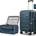 cllson Carry on Luggage Expandable Travel Luggage Top Opening Suitcase with TSA Lock and Usb Built in,Lightweight Rolling Suitcases with Spinner Wheels,PC Hard Shell Suitcases