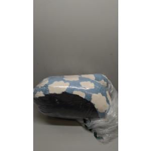 Lesure Large Cat Tunnel Bed - Cute Donut Bed for Indoor Cats with Washable Circle Cushion, Round Pet Peekaboo Cave Toy for Multi Kitten/Puppy/Rabbit, Large Blue