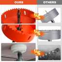 Storystore 4 1/8 Hole Saw for Recessed Lights,Hole Saw Kit with Dust Bowl, Drill Bit for Wood Metal Plastic,Bi-Metal Drywall Saw, Hole Cutter for Clean and Precise Cuts