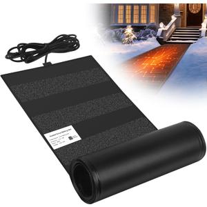 Heated Snow Melting Mats,13in x 10FT Heated Outdoor Mats for Winter Snow Removal,Snow and Ice Melting Mats for Proof and Sidewalks