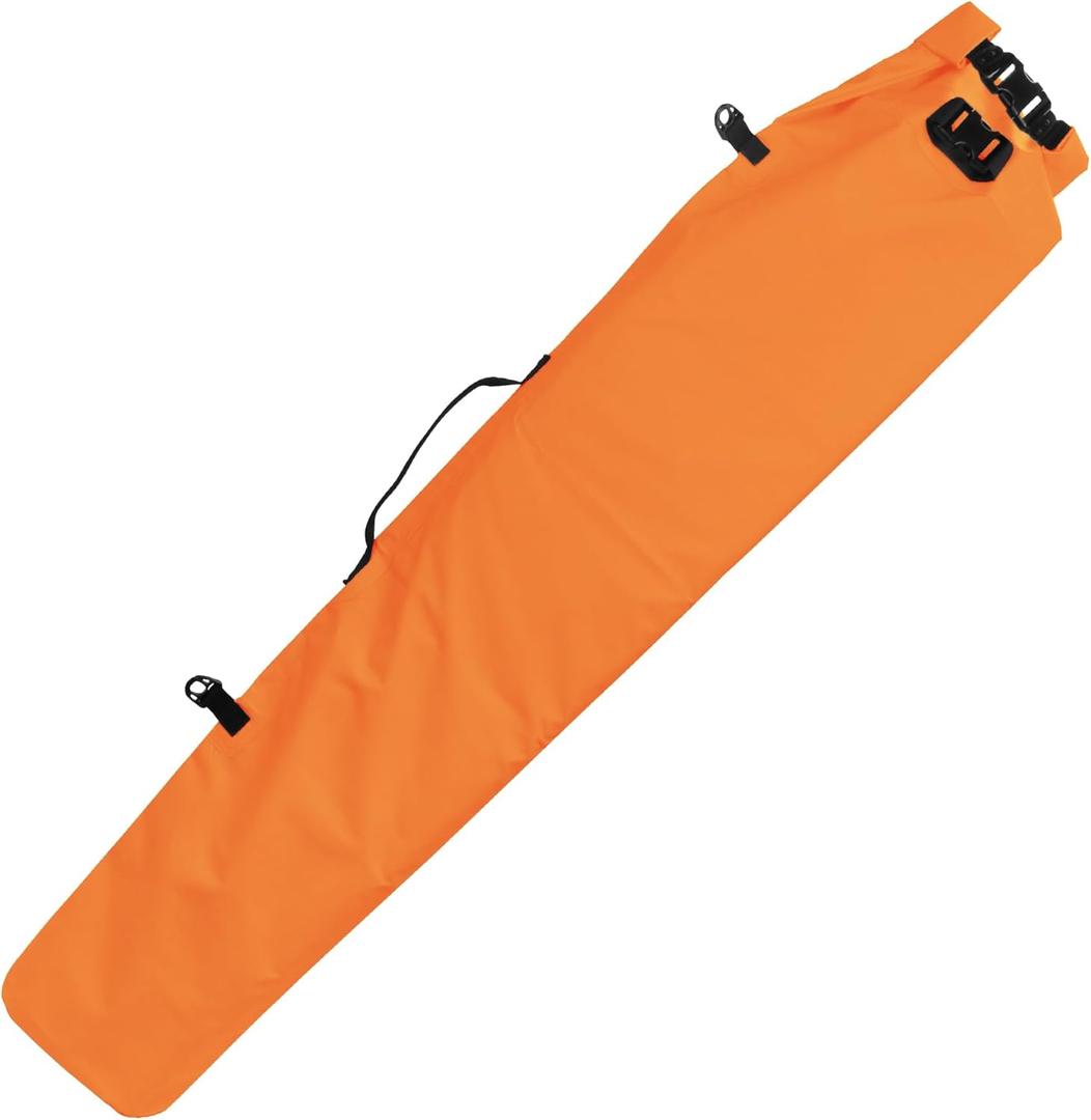 GUGULUZA Waterproof Gun Roll Bag, Soft Roll-Top Waterproof Gun Dry Bag for Rifle Shotgun Case, Wet Bags for Duck Waterfowl Hunting Gear (62 x 17 x 7 inch, Orange)