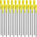 PASISIBICK 3.2 in Black Ink Ballpoint Pen Refills for Metal Diamond Pen(Pack of 20)