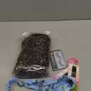 Dark Brown Kinky Curly Short Drawstring Ponytail for Black Women Short Afro Curly Blonde Ponytail Drawstring Extension Synthetic Messy Bun Hair Piece Protective Style for Daily Use 10Inch (Brown)