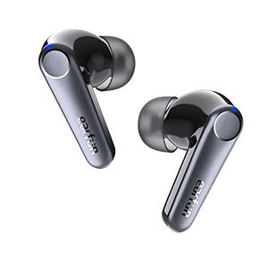 EarFun Air Pro 3 Noise Cancelling Earbuds, Qualcomm® aptX™ Adaptive Sound, 6 Mics CVC 8.0 ENC, Bluetooth 5.3 Earbuds, Multipoint Connection, 45H Playtime, App Customize EQ, Wireless Charging Missing 1 Earbud