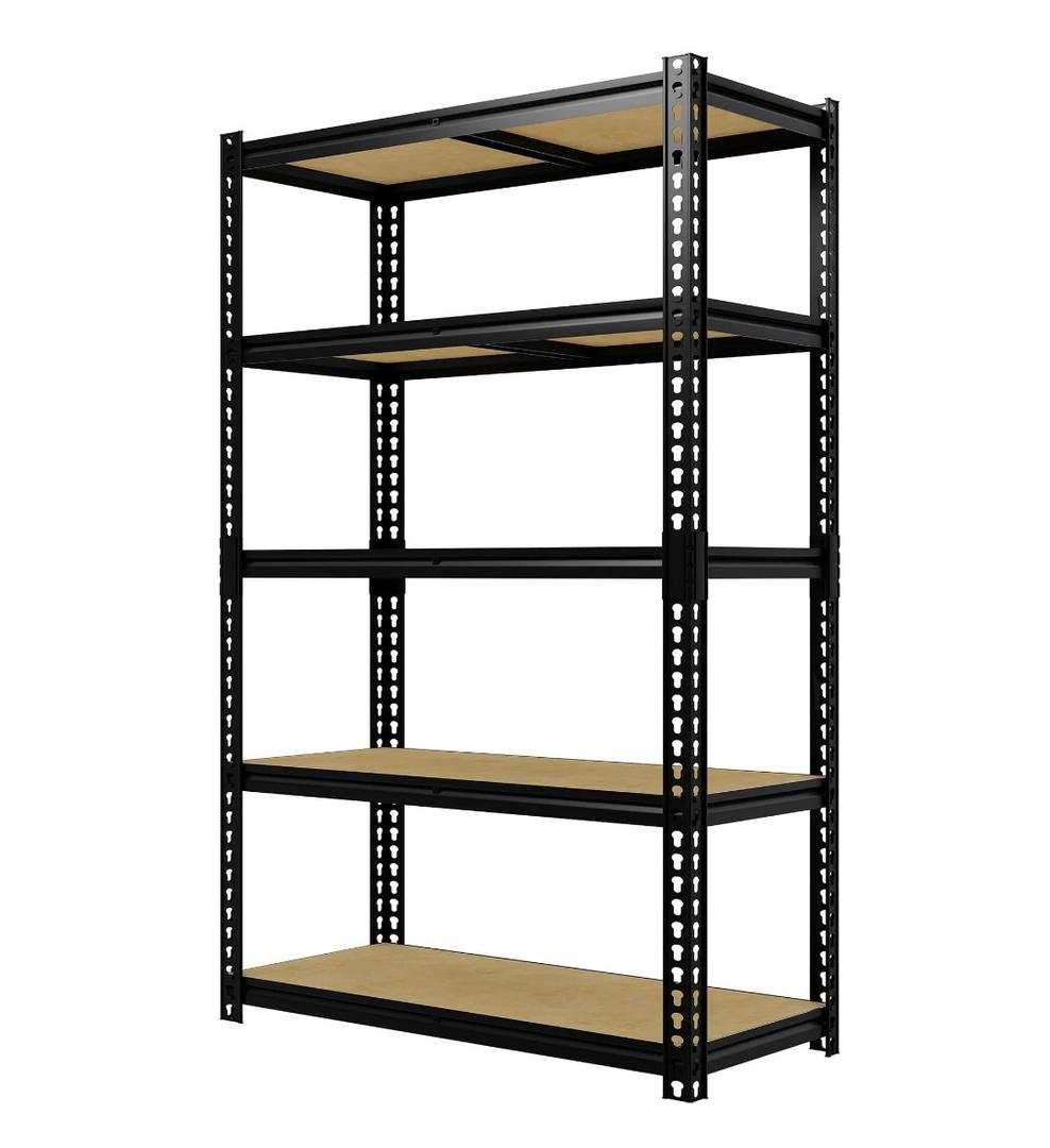 Garvee Garage Storage Shelves 5 Tiers, 2500 Lb Capacity Heavy Duty Metal Shelving Unit, 40" L x 20" W x 72"H Adjustable Storage Rack for Kitchen, Pantry, Basement, Bathroom & Laundry
