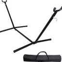 Hammock Stand, Heavy Duty Adjustable Steel Hammock, 9-Foot, 450-Pound Capacity, Weather Resistant, Easy to Assemble