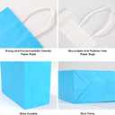 XPCARE 32Pcs Paper Gift Bags, 5.25x3.25x8.25'' Kraft Paper Party Favor Bags Bulk Rainbow Goodie Bags Small Gift Bags with Handles for Kids Birthday Baby Shower Crafts Wedding Party Supplies (6 Colors)